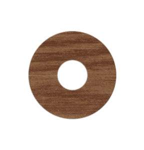 Oak Brown LD3 Self Adhesive Paper Pipe Roses Pack of 2