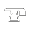 Waterproof Click Vinyl/LVT End Profile Door Bars