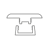 Waterproof Click Vinyl/LVT T Profile Door Bars