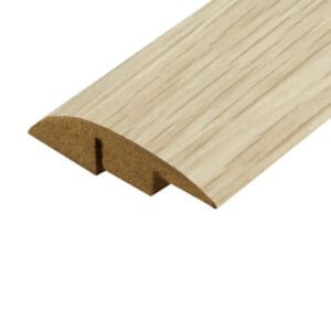 White Varnished Oak LD7 Laminate Ramp Profile (NEW) - 2.40m