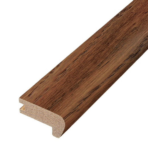 Light Smoked Solid Oak Flush Fit Stair Nosing B