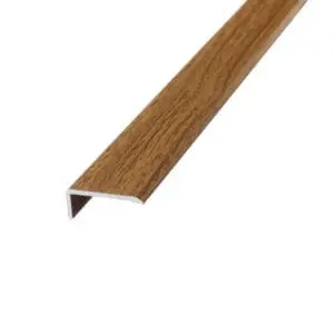 Dark Oak SA95 Vinyl Self Adhesive L-Shape Nosing