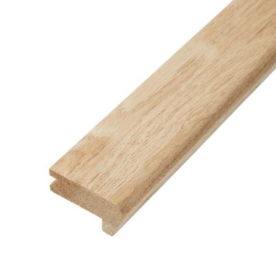 Unfinished Solid Oak Flush Fit 'B' Stair Nosing with Stain 0.9m