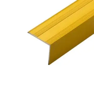 Gold Self Adhesive Aluminium 20mm L-Shape Nosing