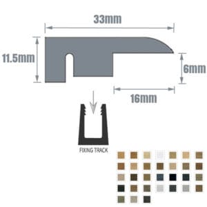 Colour Select Laminate Flooring End Profile