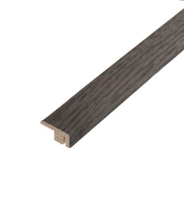 Stone Grey Solid Oak End Bar